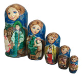 Russian Nesting Dolls Fairytale “Stone Flower” Set of 5 BuyRussianGifts Store