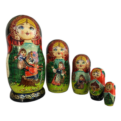 Russian traditional fairytale storyteller dolls