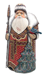 Wood hand carved Russian santa