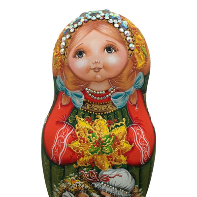 One of a Kind Russian Nesting Dolls 7 pieces set BuyRussianGifts Store