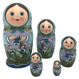 Authentic Russian dolls wild flower