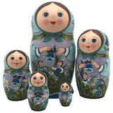 Russian dolls bluebells flowers