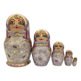 Matryoshka doll lavender color