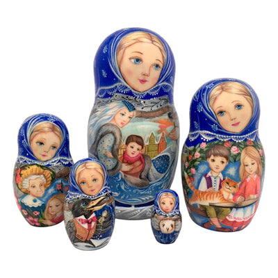 Snow queen matryoshka doll