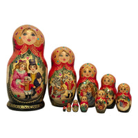 Russian dolls fairytale story 