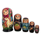 Authentic Russian nesting dolls family 