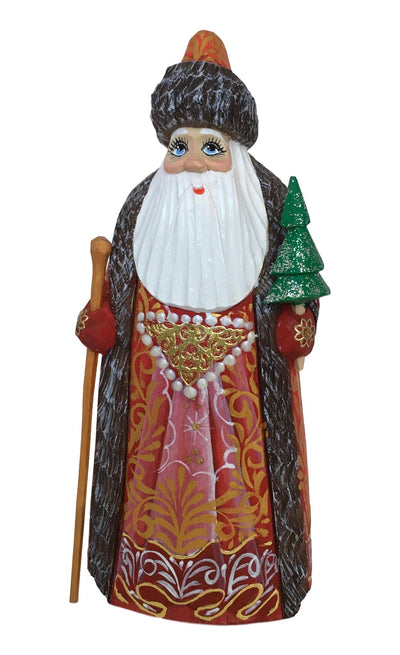 Russian Father Frost carved figurine 