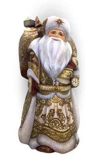 Russian Santa Claus wood carved