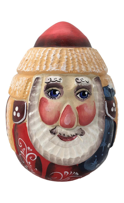 Ded Moroz wooden figurine 