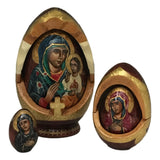 Religious nesting dolls mother of god 