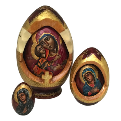 Russian icon nesting dolls 