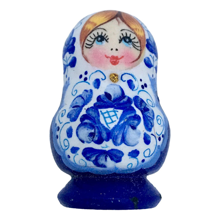 Russian doll blue magnet