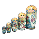 Snow Queen Russian Nesting Dolls Storyteller set of 5 BuyRussianGifts Store