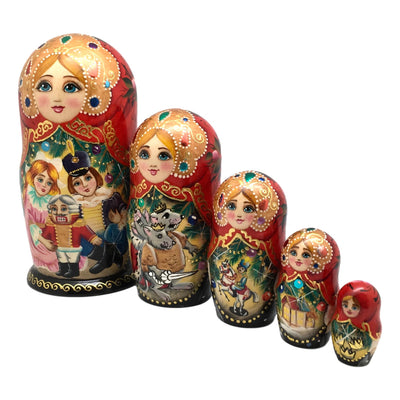Authentic Russian nesting dolls nutcracker story