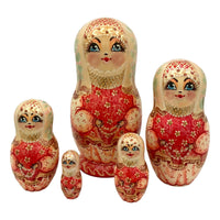 Russian matryoshka Christmas doll 