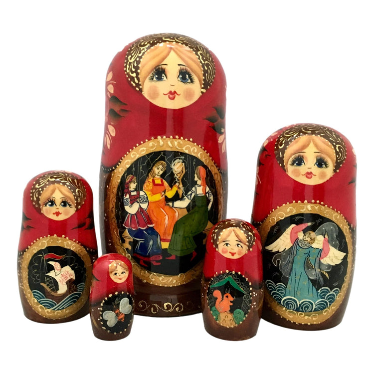 Russian nesting dolls fairytale 