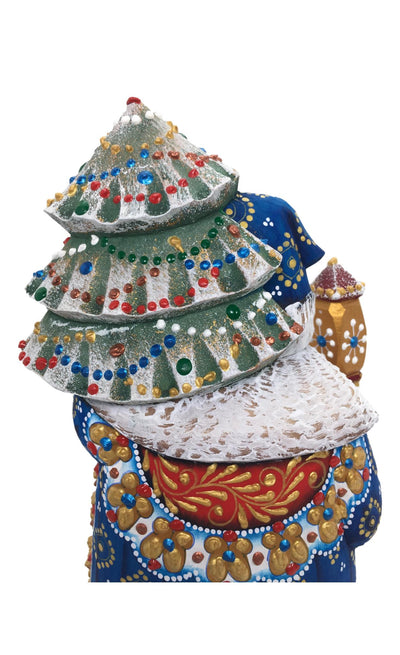 Luxurious dressed Santa with Christmas tree BuyRussianGifts Store