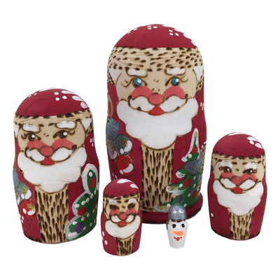 Russian Santa nesting dolls 