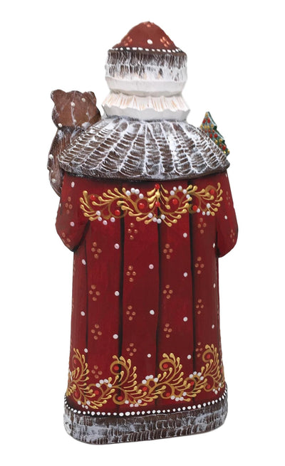 Russian wooden santa figurine 