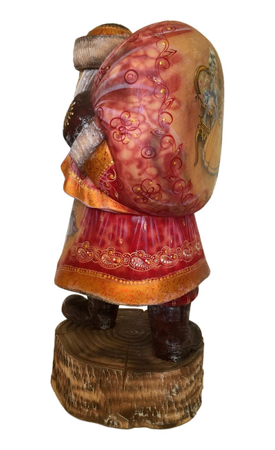 Wooden carved Russian Father Frost 