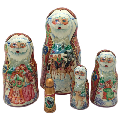 Russian Christmas traditions Santa dolls