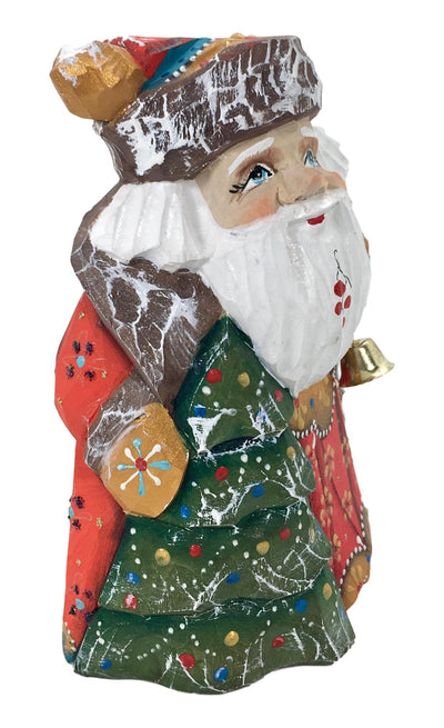 Carved wooden santa