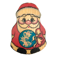 Wooden Santa magnet 