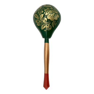 Handcrafted wooden spoon green 