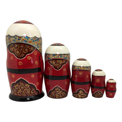 Russian nesting dolls Santa Claus 