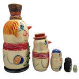 Snowman russian stacking doll