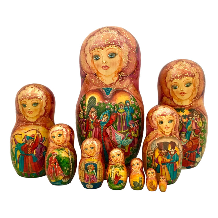 Russian fairytale nesting dolls