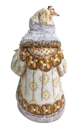 White Santa wooden figure 