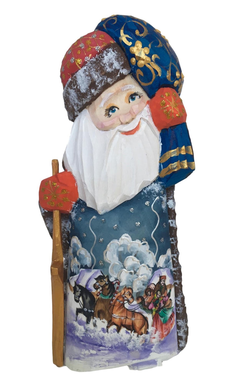 Wooden Santa Claus Russian 
