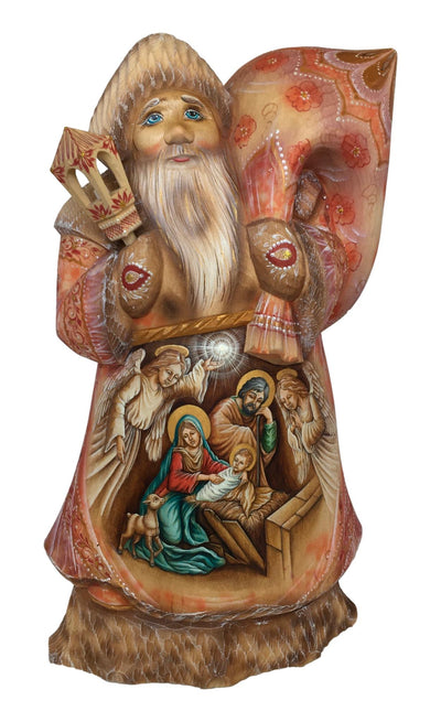 Santa nativity scene 