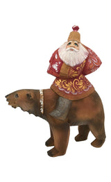 Russian Santa with brown bear 