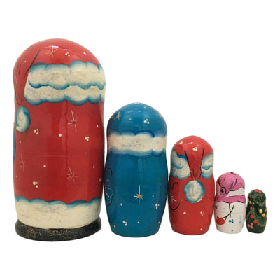 Christmas nesting dolls