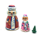 Santa and Mrs Clous nesting doll set
