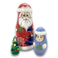 Santa Christmas tree Russian dolls
