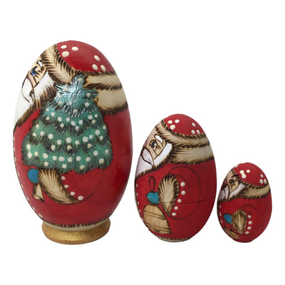 Russian Santa wooden figures 