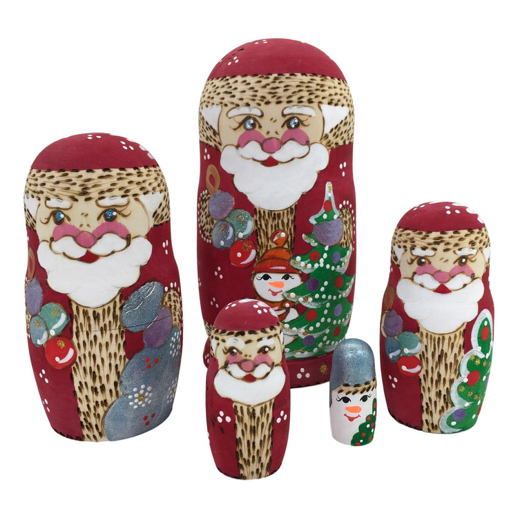 Santa Russian nesting dolls 