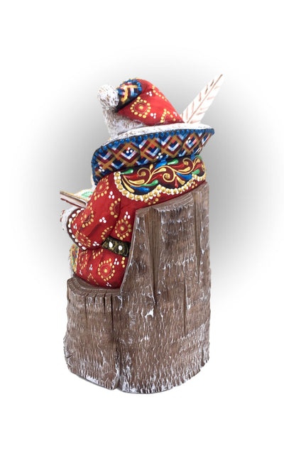 Wooden Santa figure 