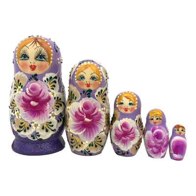 Matryoshka doll lavender 