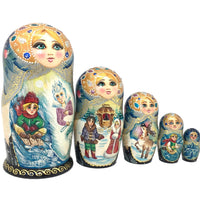 Snow queen Russian nesting dolls 