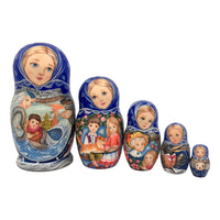 Russian nesting dolls 5 pieces set