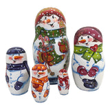 Snowman Christmas nesting dolls 