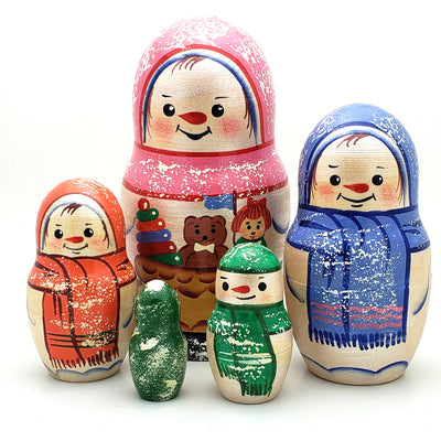 Snowman Christmas nesting gift set