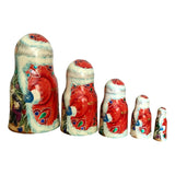 Russian stacking dolls santa