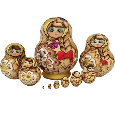 Russian nesting dolls 10 piece