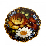 Three Flowers Russian Pin/Brooch
