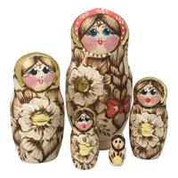 USSR Vintage 4 Small Russian Nesting Dolls - Martyoshka Dolls - Russia –  Bixley Shop